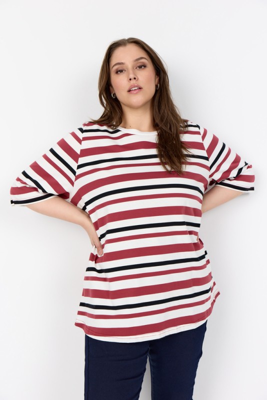 Curvy Wachristel 1 T-shirt Rød